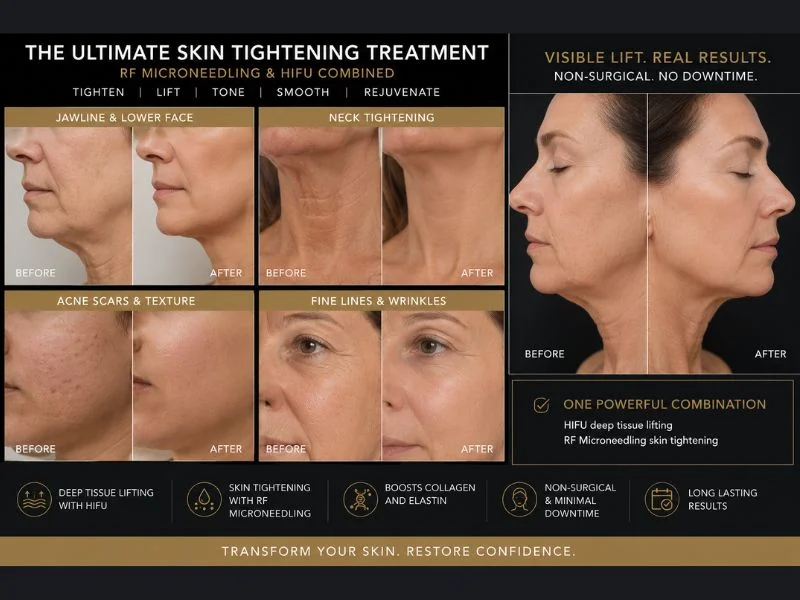 Results of combined treatment for the ultimate skin tightening treatment Wisbech